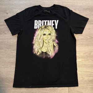 Britney Spears Shirt Large 2018 Piece of Me Tour Tee Concert Double Sided
